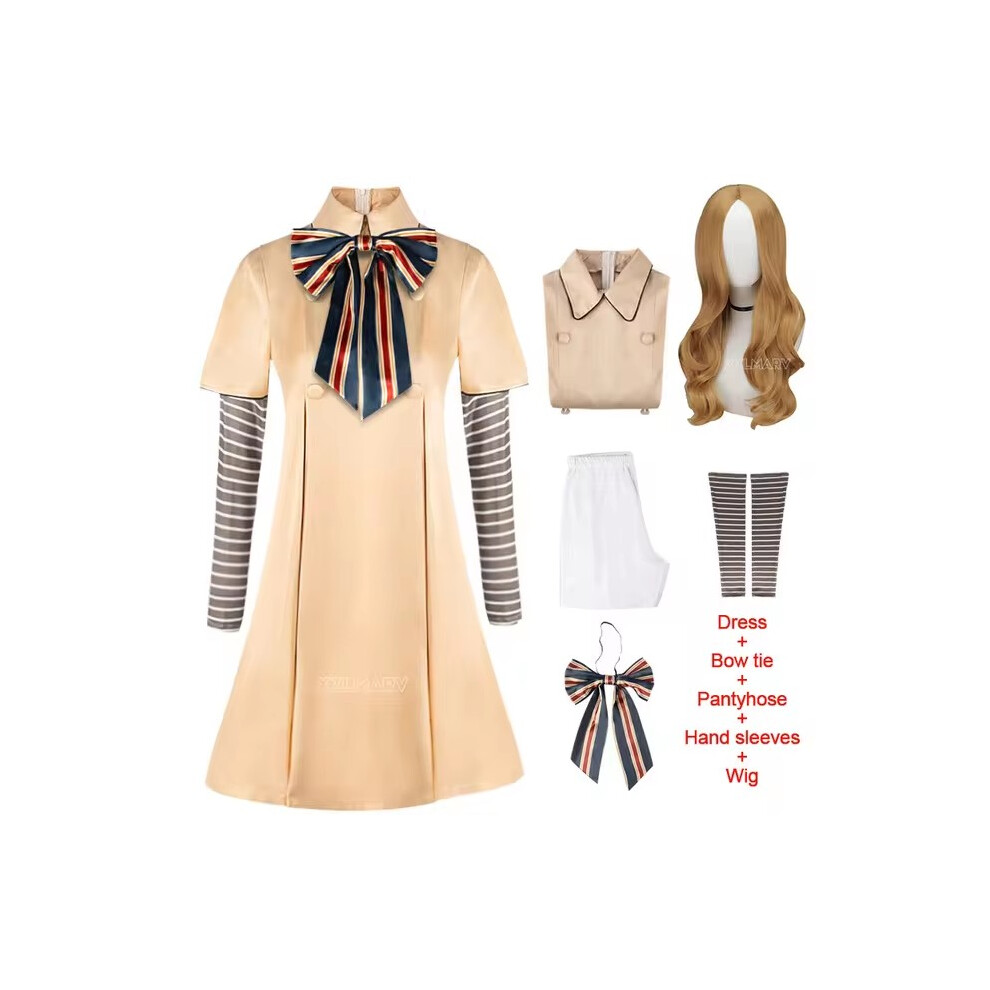 Photos - Fancy Dress  MEGAN Cosplay Dress for Kids Girls Women AI Doll Robots Megan Dresses Uniform Cosplay Halloween Costume(B, 140)