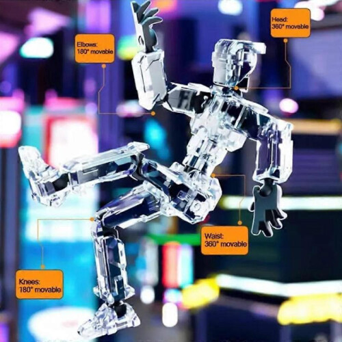 (blue) 5th Gen Dummy13 Action Figure,Multi-Jointed Movable Toys DIY Assembled Model 1