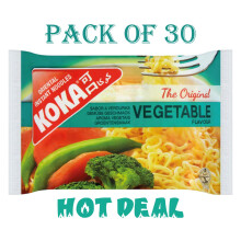 Koka Instant Vegetable Flavour Noodles – 85g (Pack of 30) | Classic Veggie Taste | No MSG | Quick & Easy Vegetarian Meal
