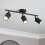 (Spotlight Bar, Black) Litecraft Tanner Spotlights Ceiling 3 Lights 5