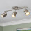 (Spotlight Bar, Satin Nickel) Litecraft Tanner Spotlights Ceiling 3 Lights 6