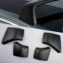 4Pcs Auto Dach Rack Abdeckung Kappe Schiene Ende Shell Schwarz Kunststoff Fit Für Tesla Modell 3