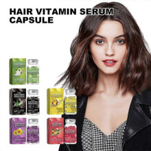 (30Pieces Black Model) Hoegoa Hair Essential Oil Care Capsule Soft Head Cleaning Hair Care Essential Oil