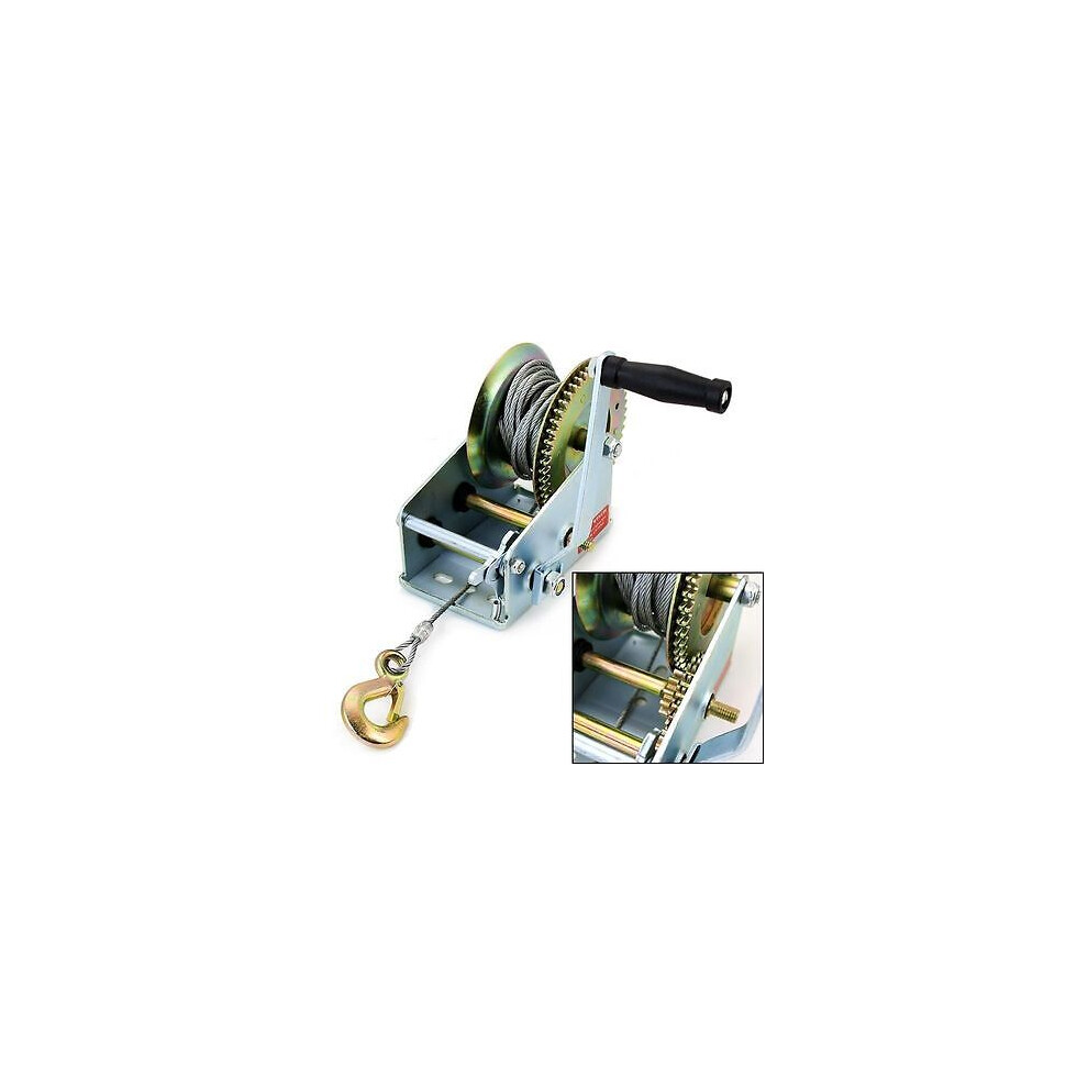 Neilsen Hand Winch Manual Boat 1200Lb 545Kg Marine Trailer Powered 10M Wire Strap Ct0319