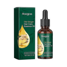 Hoegoa Old Ginger Hair Care Essence Oil, Moisturize Hair Roots Repair Frizzy Knot Supple Strong Thic