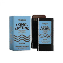 Hoegoa brown hair stick, covers silver hair, natural hair, disposable color touch-up with comb, portable hair cream