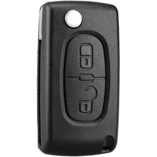 2 Buttons Key Shell Compatible CE0536 Folding Flip Key for Peugeot 207 307 308 A