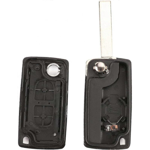 2 Buttons Key Shell Compatible CE0536 Folding Flip Key for Peugeot 207 307 308 A 2