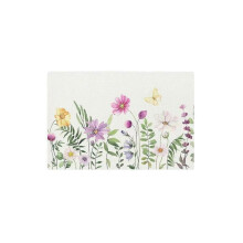 2025 Latest Model 50 Floral Butterfly Paper Placemats Watercolor Wildflowers Decor Disposable Table Mats for
