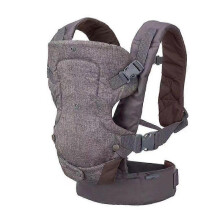 (Grey breathable) High-quality 4-in-1 baby carrier for infants and toddlers  All-position front