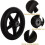 4 Pcs Walker Wheels Replacement, 6 Inch Solid Wheelchair Front Wheels, Anti-Slip 2
