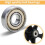 4 Pcs Walker Wheels Replacement, 6 Inch Solid Wheelchair Front Wheels, Anti-Slip 4