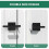 Double Side Gate Latch, Heavy Duty Swinging Door Latch Gate Hardware for 5
