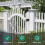Double Side Gate Latch, Heavy Duty Swinging Door Latch Gate Hardware for 3