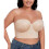 Women's Longline Strapless Bra Bustier Full Coverage Anti Slip Underwire Corset 5