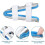 10 Pieces Finger Splints Metal Padded Finger Support Finger Stabilizer with Soft 5