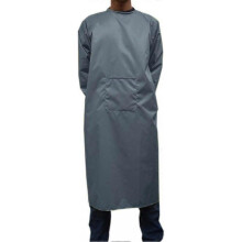 2025 Latest Model Adults Long Sleeve Cooking Kitchen Apron Waterproof Artist Drawing Apron Gray