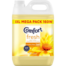 Comfort Fresh Sunshiny Days Fabric Conditioner Softener with Motion-Activated Fragrance Technology 100 Days of Freshness 160 washes 4.8 L