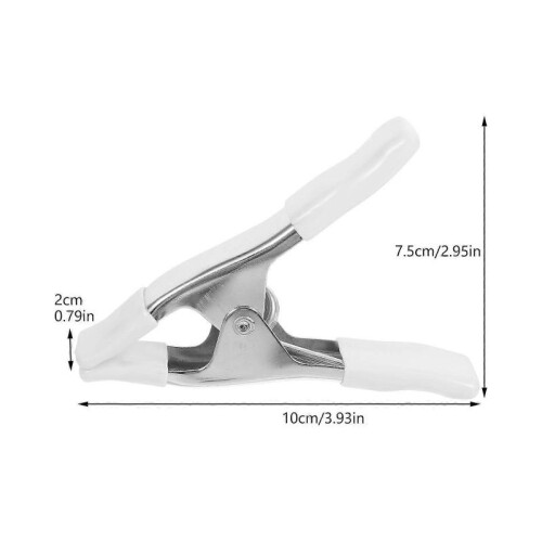 2025 Latest Model  3 Pcs Panel White Clips Clamps Spring A-shaped Wedding Dress for 1