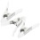 2025 Latest Model  3 Pcs Panel White Clips Clamps Spring A-shaped Wedding Dress for 1