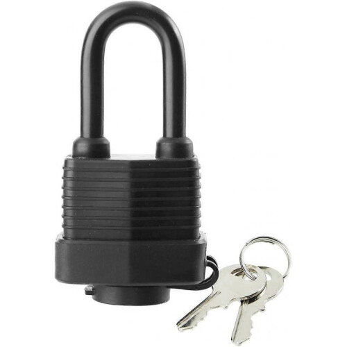 6 Pack Waterproof Padlocks Keyed Alike - Heavy Duty Laminated Steel Lock for 1