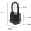 6 Pack Waterproof Padlocks Keyed Alike - Heavy Duty Laminated Steel Lock for 4