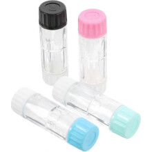 Mini Colorful Contact Lens Cases4PCS Travel RGP Hard Case Protective Box