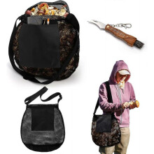 2025LatestModelForaging Bag, 2 Pcs Mushroom Foraging Kit with 1 Bag and Foldable Knife, Morel