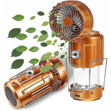 6 In 1 Portable Outdoor Led Camping Lantern with Acsergery Fan, Acsergery New Solar Camping Fan with Acsergery Light Gift