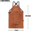 Leather Woodwork Apron,AcserGery Leather Apron with 6 Tool Pockets Heavy Duty 2