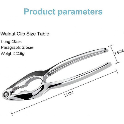Nutcracker Nuts Tool, 2 Pcs AcserGery Gift Crackers Walnut Plier,Multi-Function 1