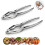 Nutcracker Nuts Tool, 2 Pcs AcserGery Gift Crackers Walnut Plier,Multi-Function 1