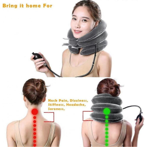 Cervical Neck Traction Therapy Cervical Inflatable Collar Vertebra Collar 2