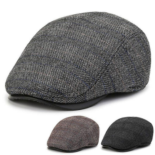 Harris Tweed Edward Flat Cap with Foldable Ear Flaps 2