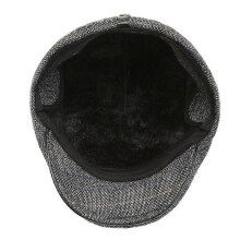 Harris Tweed Edward Flat Cap with Foldable Ear Flaps