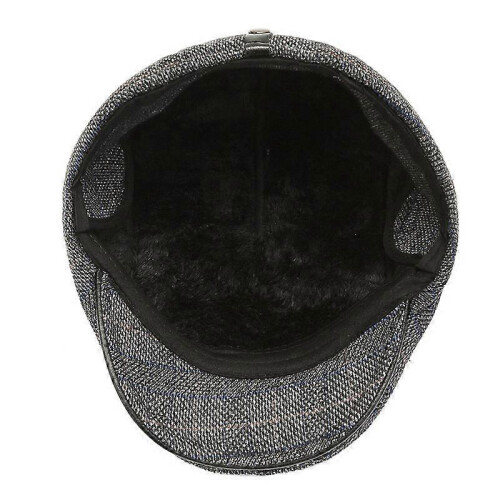 Harris Tweed Edward Flat Cap with Foldable Ear Flaps