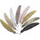 8 Pieces AcserGery Gift Metal Feather Bookmarks Assorted Metal Bookmark Feather 1