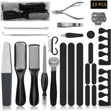 Professional Pedicure Kit,AcserGery 23 In 1 Stainless Steel Pedicure Tools Set