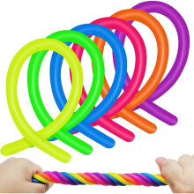 12 Pcs Noodles,Packs Monkey Noodle,Stretchy Toy for Acsergery Reliefing Anxiety,Monkey Gift