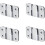 Flush Mount Brackets, Acsergery Headboard Wall Fixing Brackets Wall Mount Interlocking  Gift 1