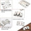 Flush Mount Brackets, Acsergery Headboard Wall Fixing Brackets Wall Mount Interlocking  Gift 4