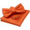 Mens Solid Color Double Fold Pre-Tied Bow Tie and Pocket Square Cufflink Set with Acsergery Gift Box Gift 1