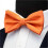 Mens Solid Color Double Fold Pre-Tied Bow Tie and Pocket Square Cufflink Set with Acsergery Gift Box Gift 4
