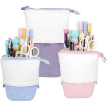 Telescopic Pencil Case Slide Up and Down Stationery Case Large Capacity for Acsergery Pens, Marker Gift