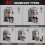 Homcom HOMCOM Multifunction Home Gym Weight Training Station Machine Black 4