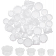 50PCS Salt and Pepper Shaker Stoppers - Plastic Replacement Plugs