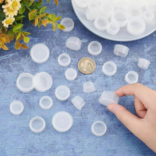50PCS Salt and Pepper Shaker Stoppers - Plastic Replacement Plugs 2