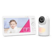 VTech VM7467 Video Baby Monitor With 7'' Screen Pan Tilt Zoom Night Light