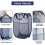 2Pcs Mesh Pop-Up Foldable Washing Laundry Basket Bag, Large 77 Liters Foldable Acsergery Gift 3