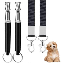 Dog Whistle with Acsergery Lanyard 2 Pack, Puppy Training Whistle Ultrasonic Copper Core Gift